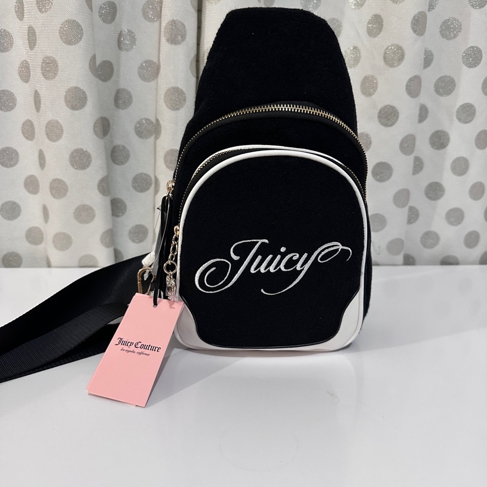 Juicy Couture Black and Silver Backpack